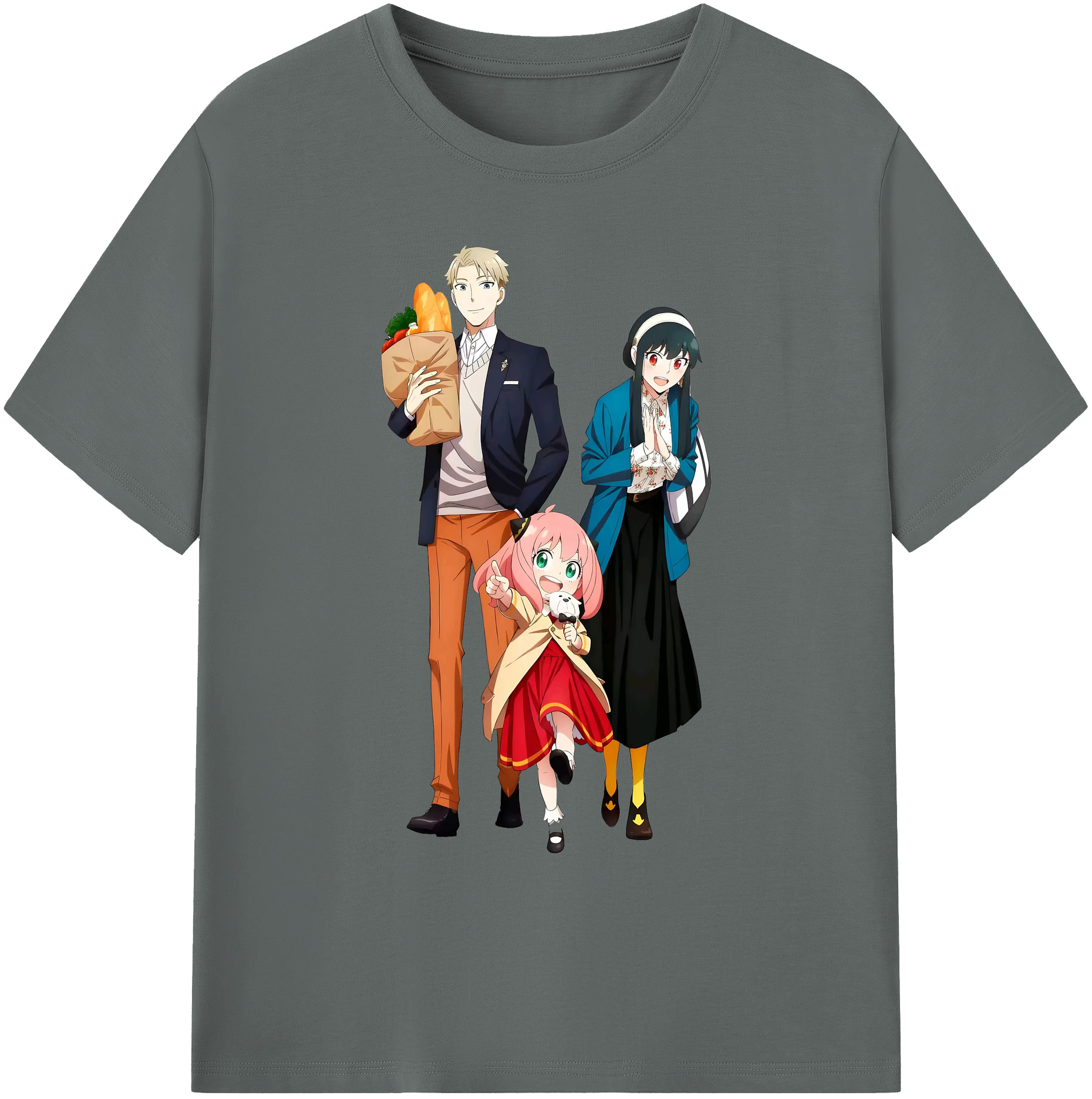 （画像用） SPY×FAMILY间谍家家酒 綿100％ メンズ半袖Tシャツ｜肌触りやわらか＆通気性